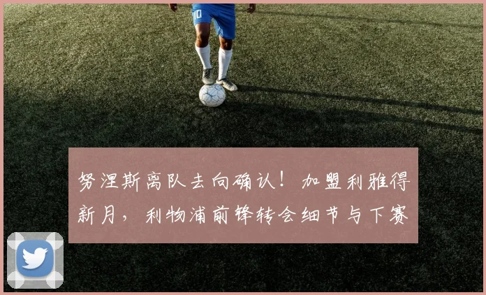 努涅斯离队去向确认!加盟利雅得新月,利物浦前锋转会细节与下赛季展望