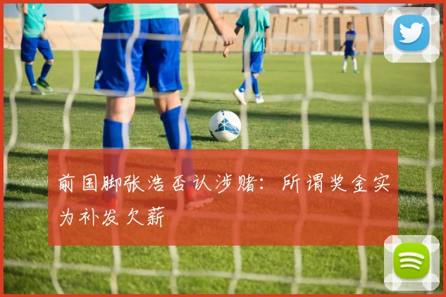 前国脚张浩否认涉赌:所谓奖金实为补发欠薪